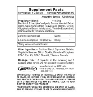 Skład produktu OxyElite Pro DMHA 90 kaps.