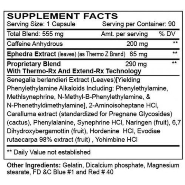 Skład Innovative Labs Black Mamba Hyper Rush 90 kaps.