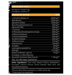 Skład produktu Dark Labs Crack Primal 432g