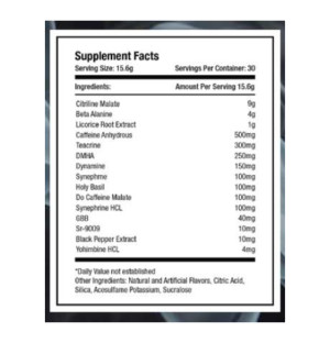 Skład produktu Terminator Extreme 468g