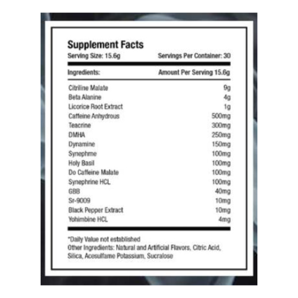 Skład produktu Terminator Extreme 468g