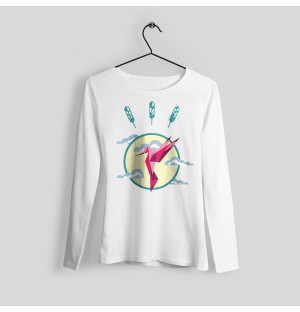 Brown bear printed sweater