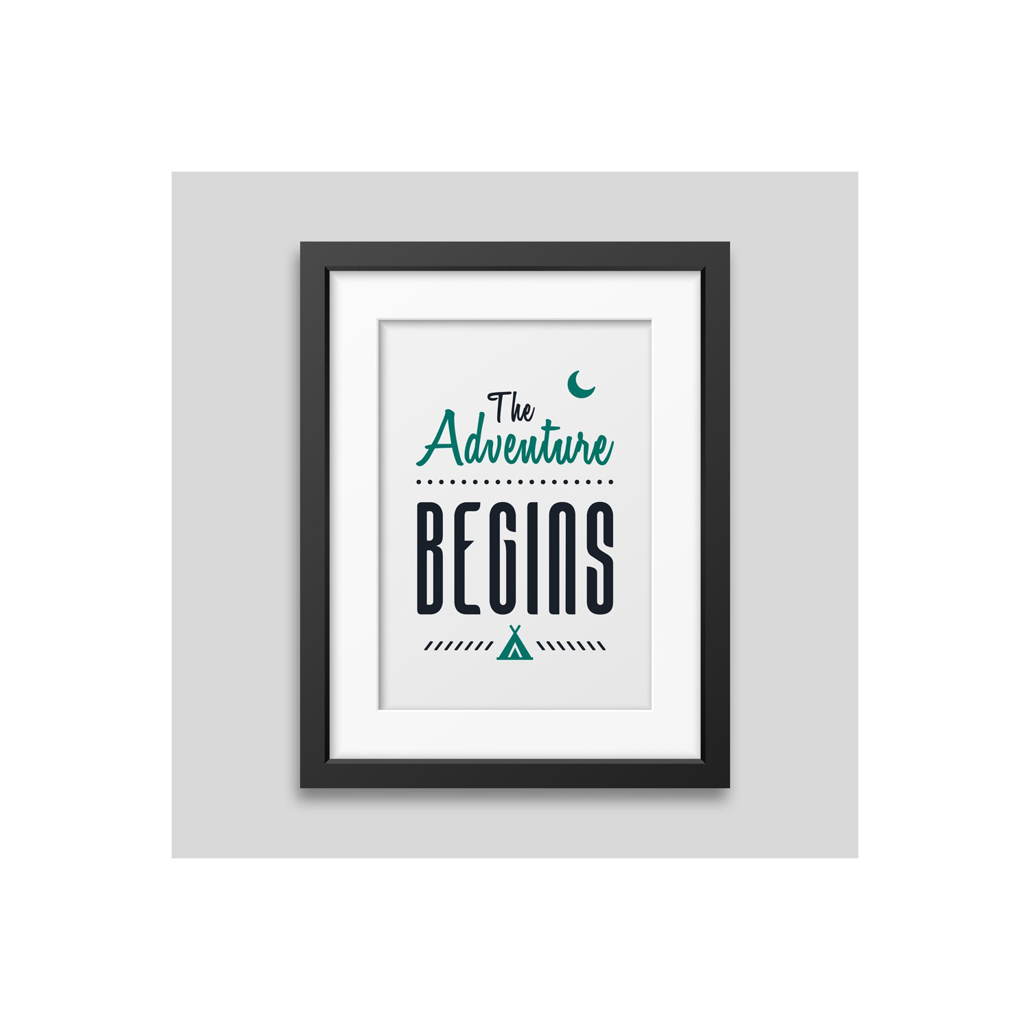 The adventure begins Framed poster