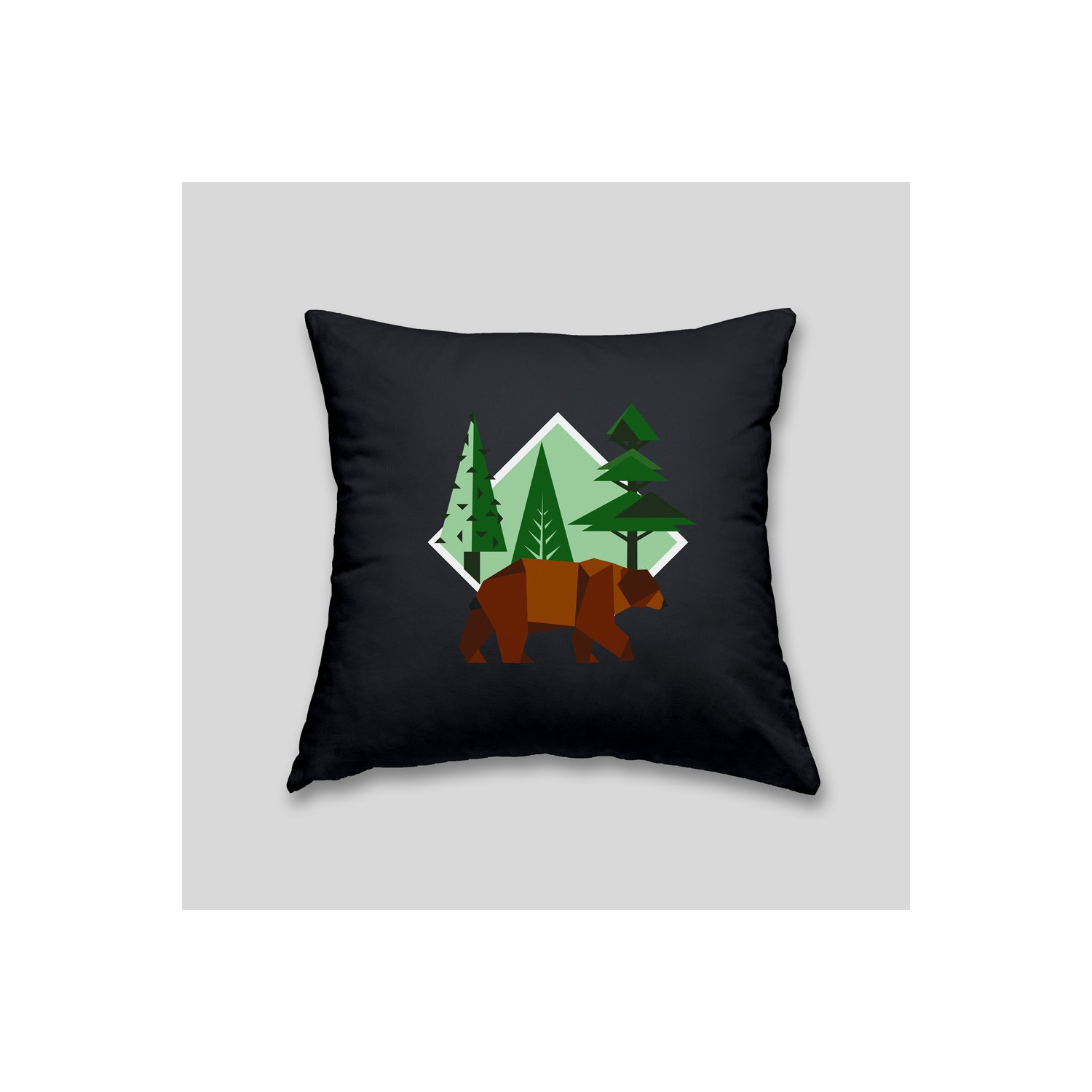 Brown bear cushion