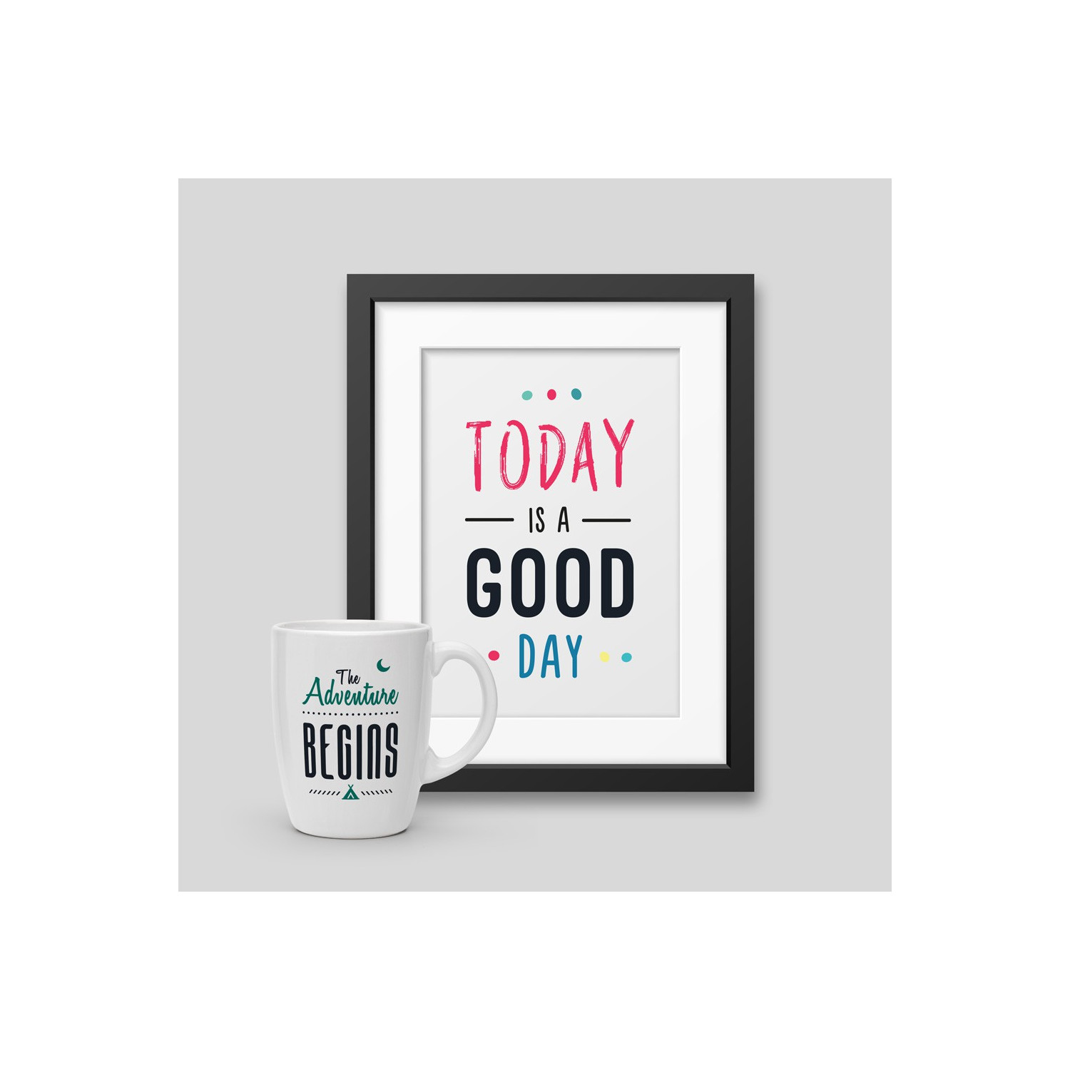 Pack Mug + Framed poster