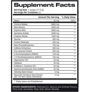 Skład produktu Skull Labs Angel Dust Pump 385g