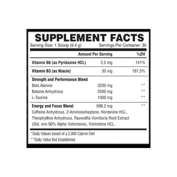 Skład Przedtreningówka Centurion  XXX Labz - Rage DMHA